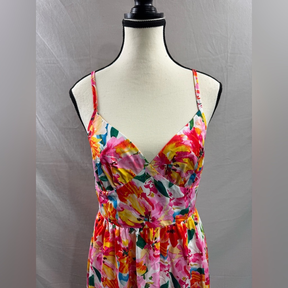 LAST ONE 🔥 Floral Midi Dress With Side Slit - Picture 6 of 8